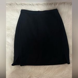 J.Crew Wool black skirt women Sz 00